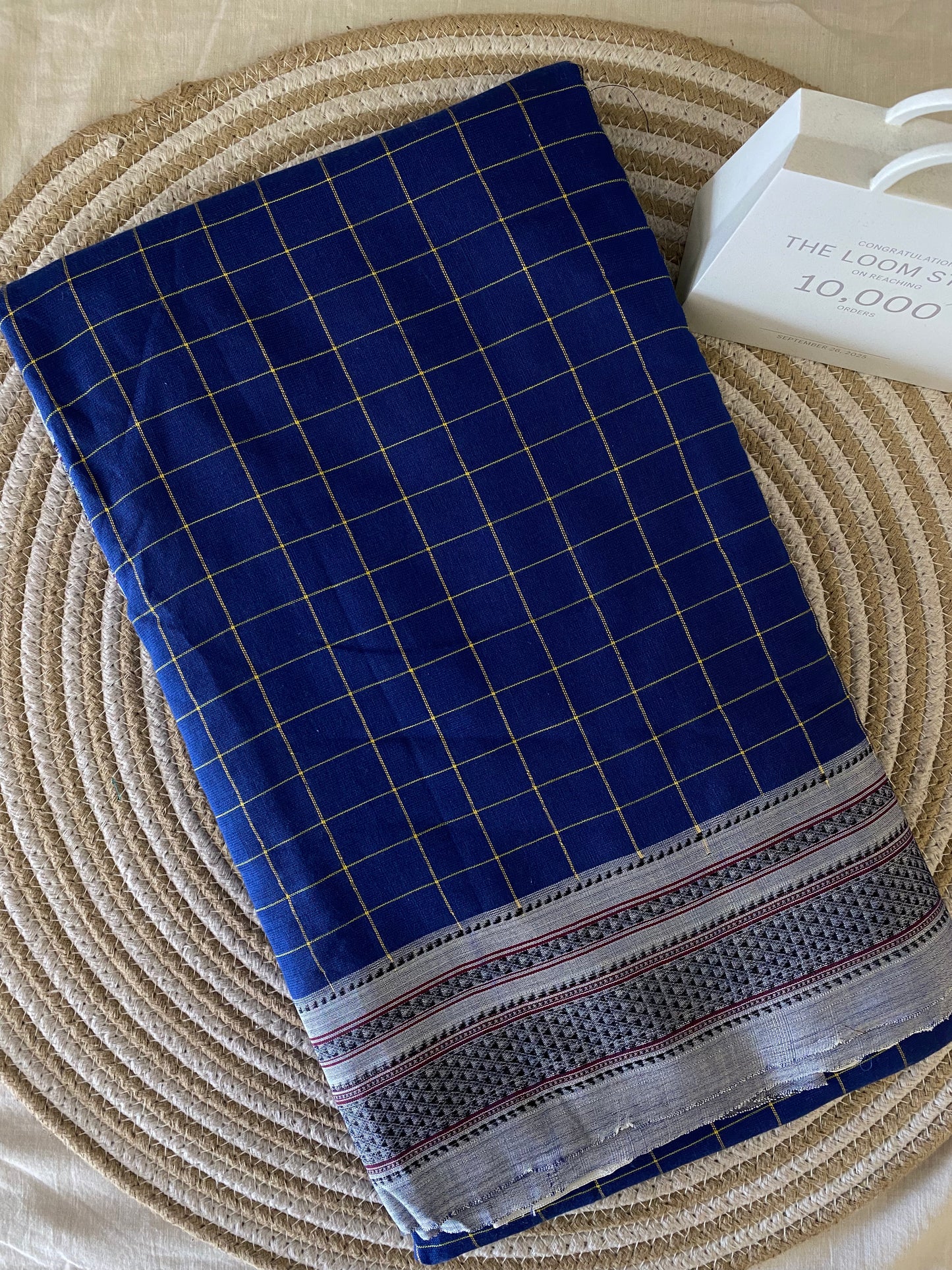 Ilkal Checks Handloom Saree 05