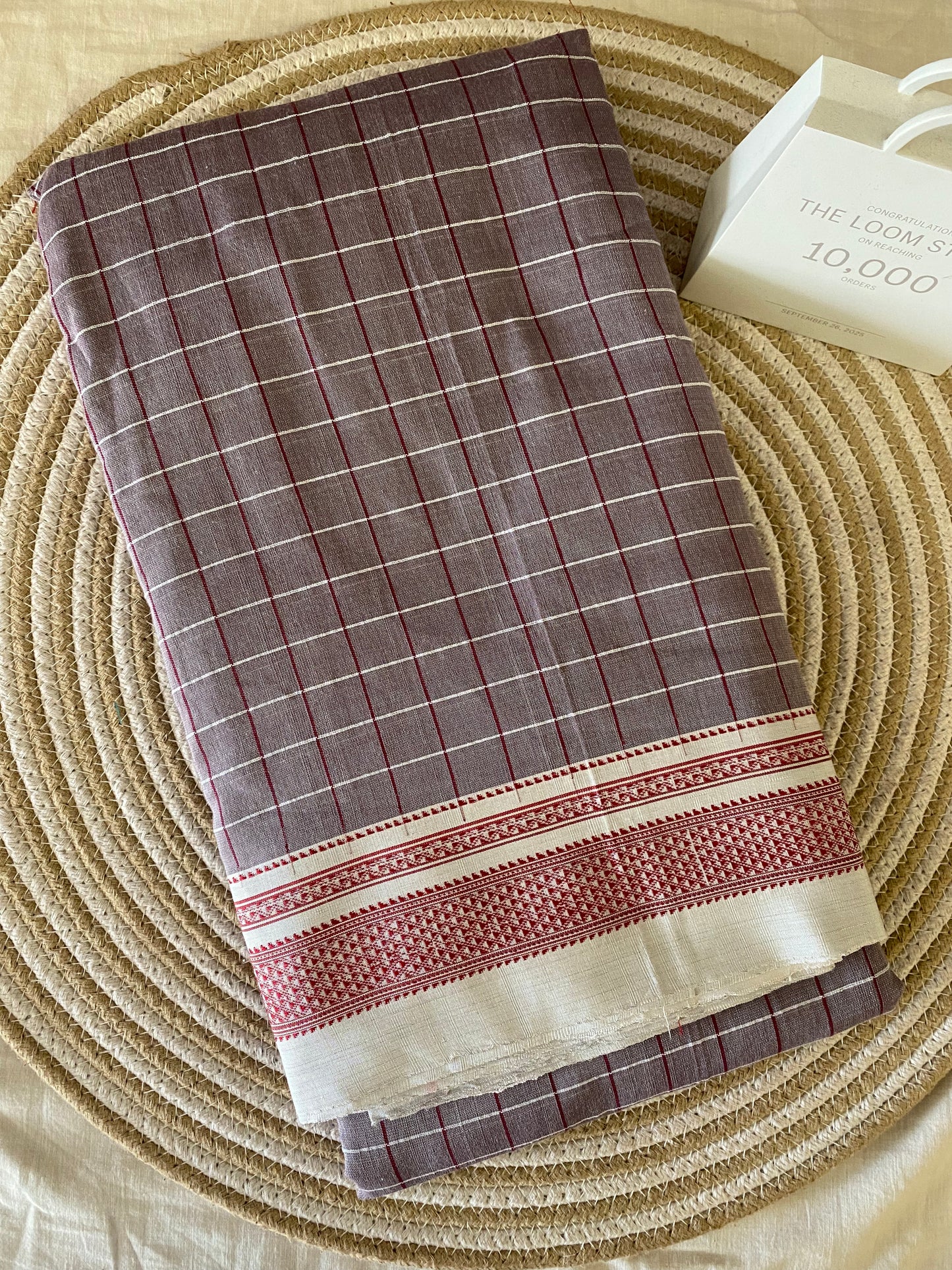 Ilkal Checks Handloom Saree 06