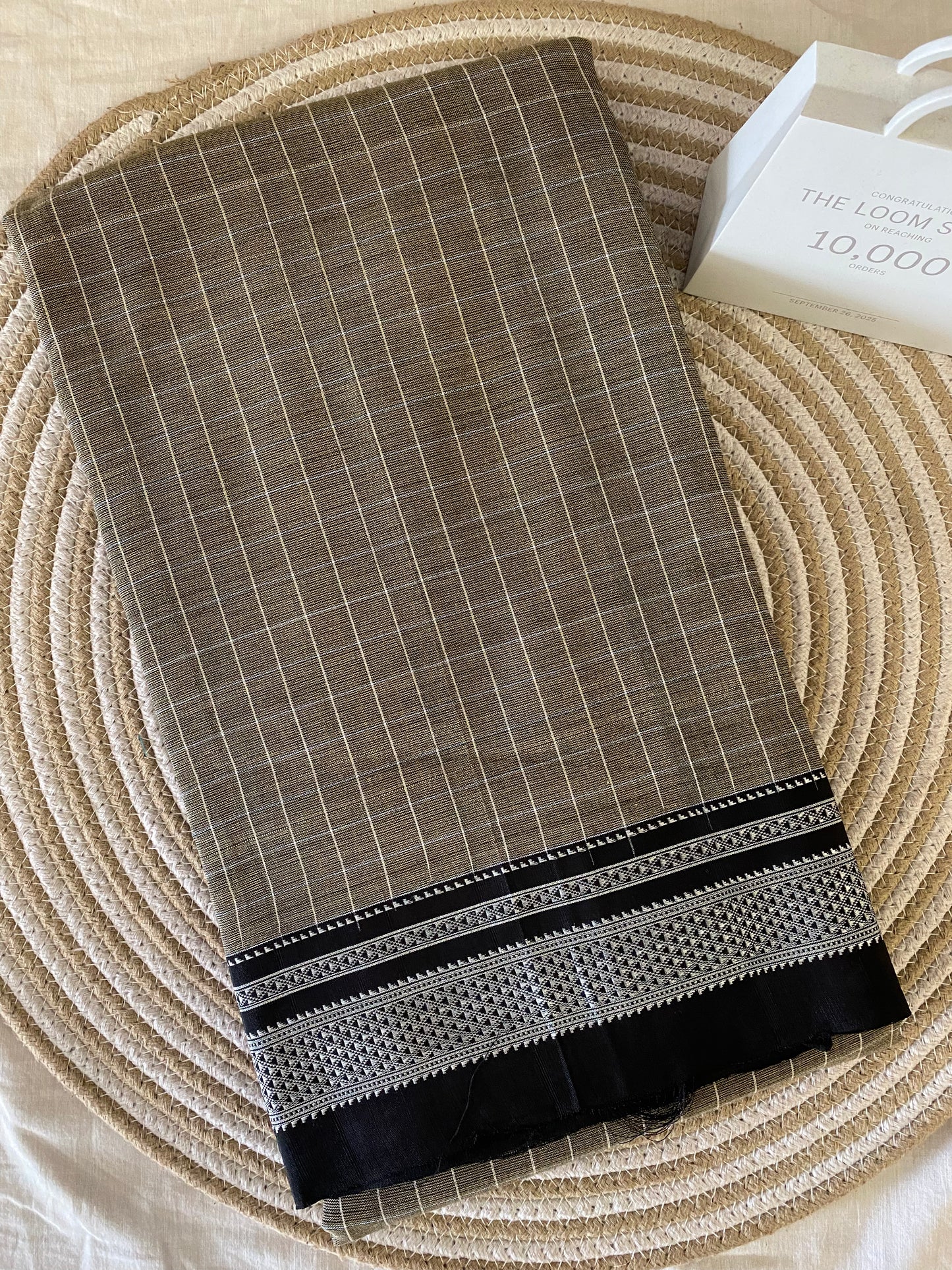 Ilkal Checks Handloom Saree 07