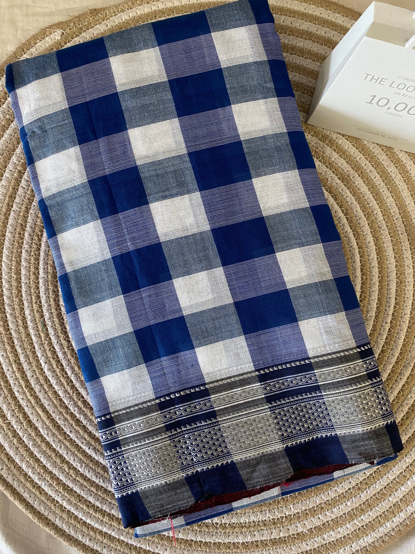 Ilkal Checks Handloom Saree 12