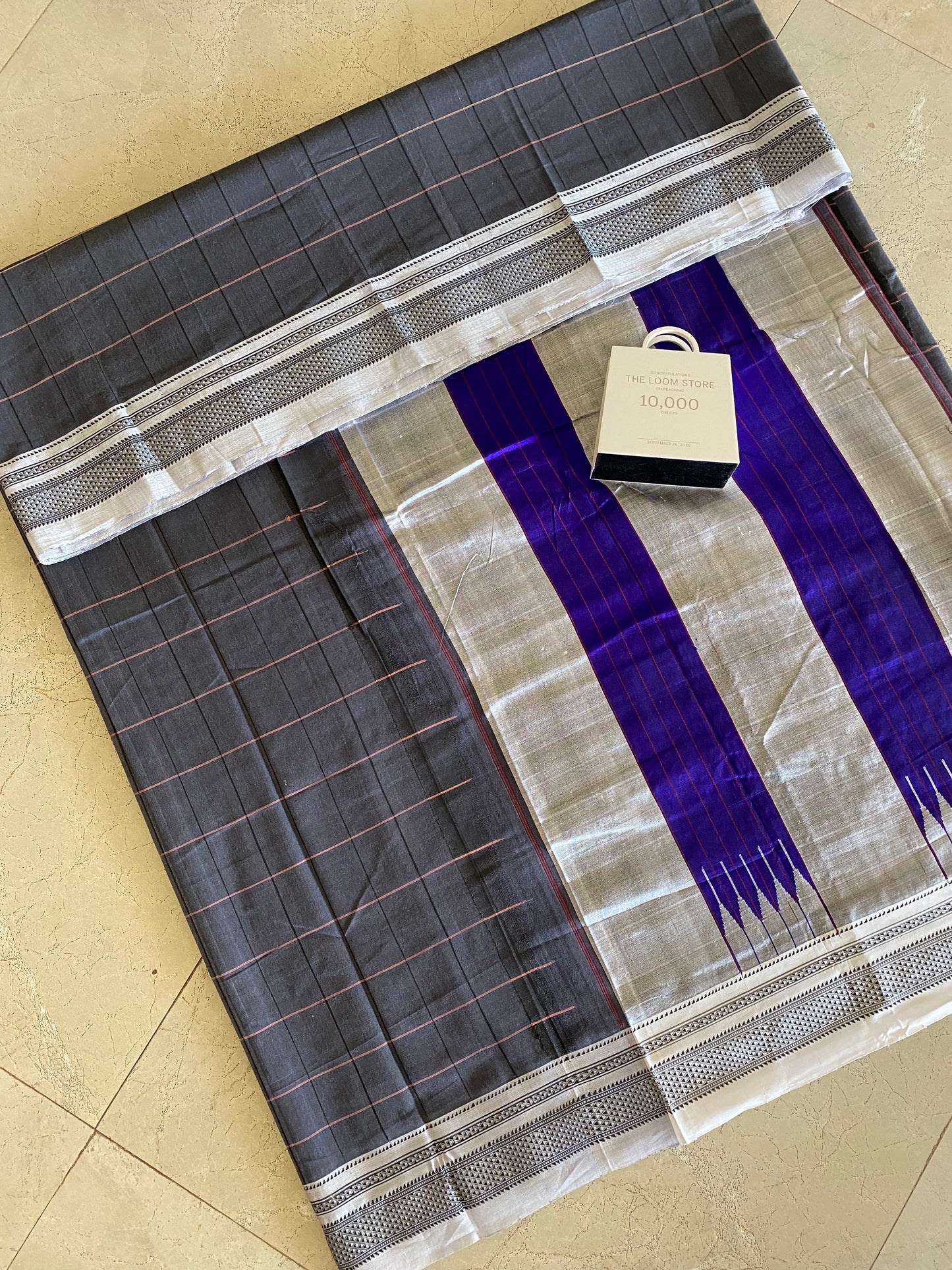 Ilkal Checks Handloom Saree 11