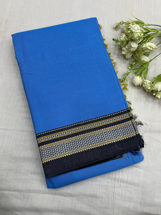 Blue Carbon Grey Ilkal Saree