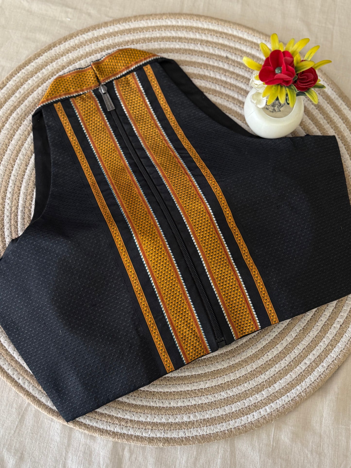 Khun Halter Neck Black Blouse