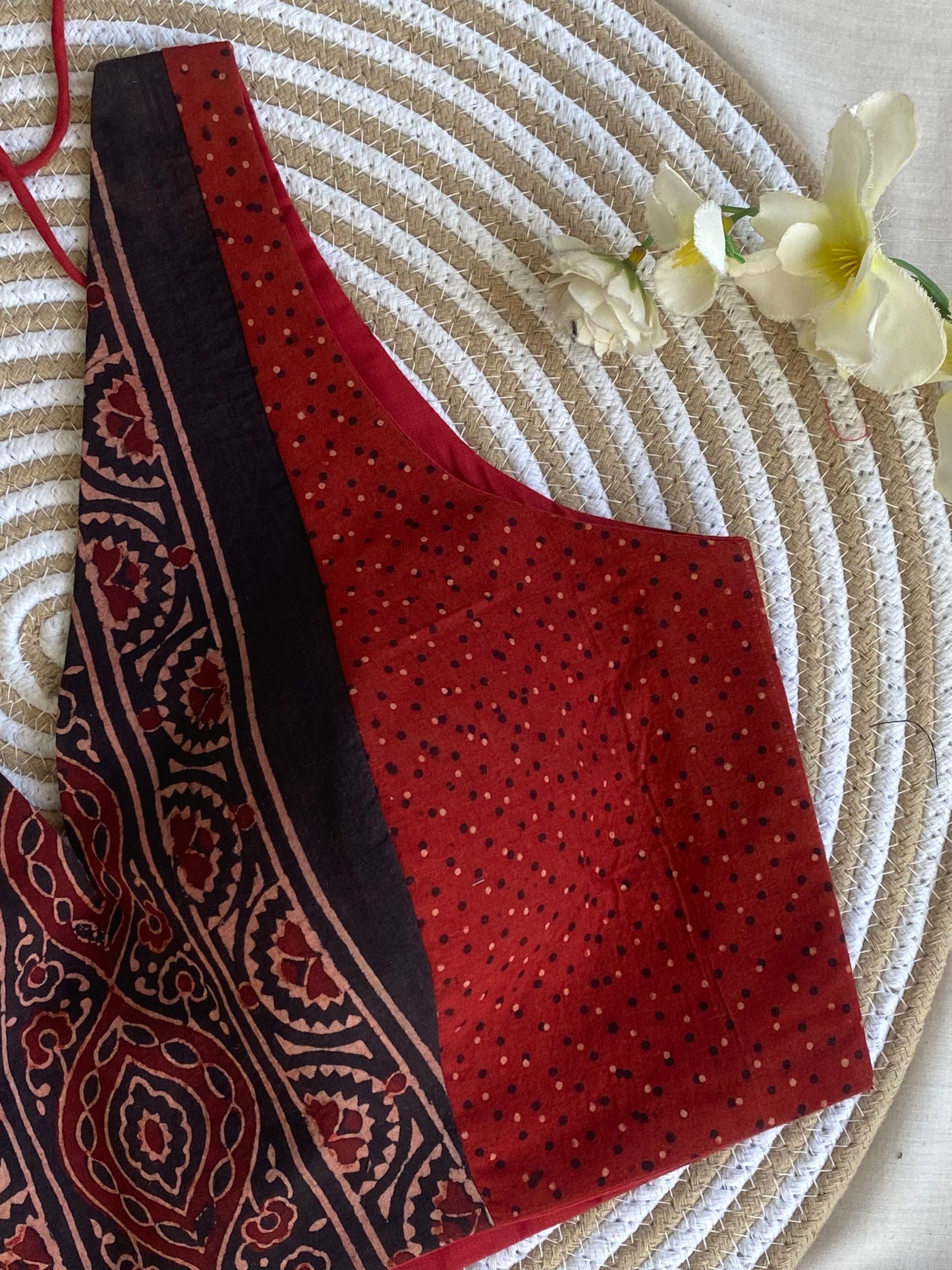 Dotted Ajrakh Blouse