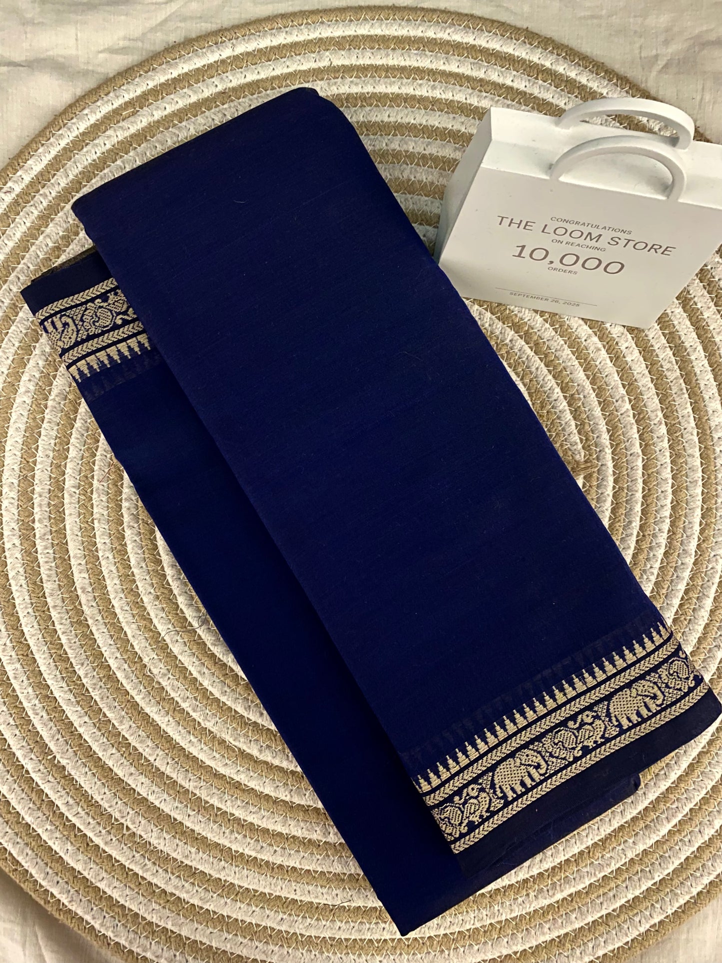 Vijaypura Elephant Border Cotton Saree - 14