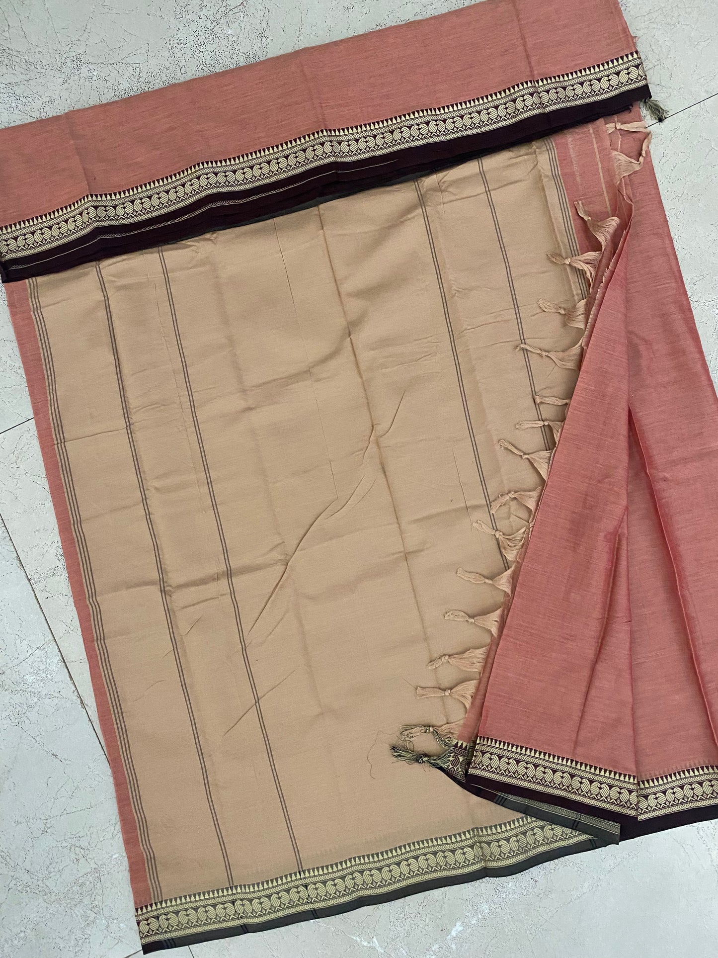 Vijaypura Kairi Border Cotton Saree - 07