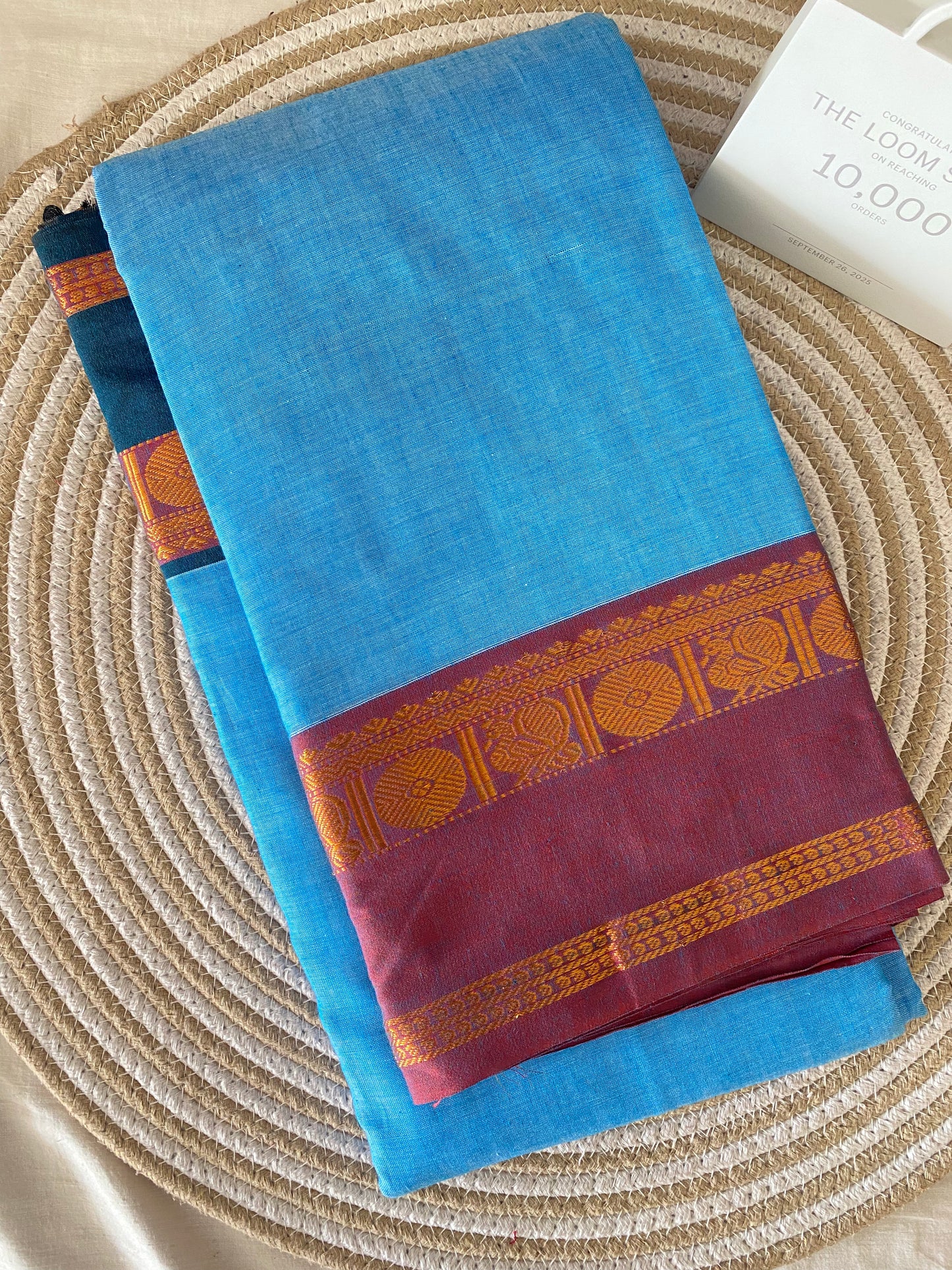 Vijaypura Peacock Border Cotton Saree - 02