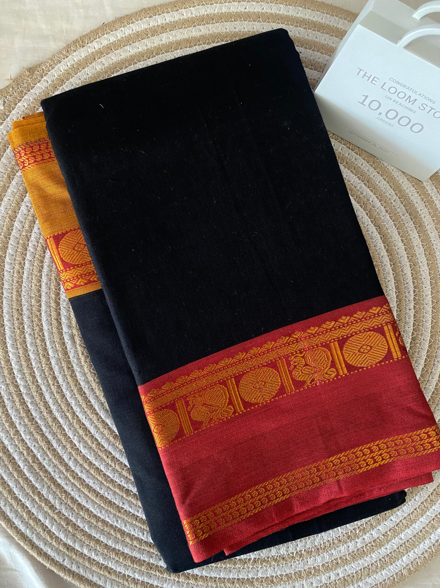 Vijaypura Peacock Border Cotton Saree - 04