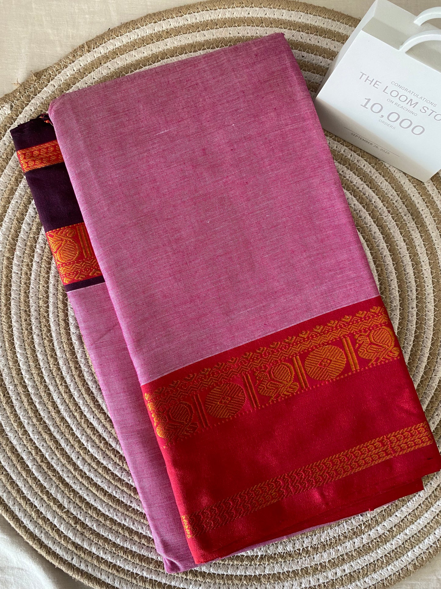 Vijaypura Peacock Border Cotton Saree - 05