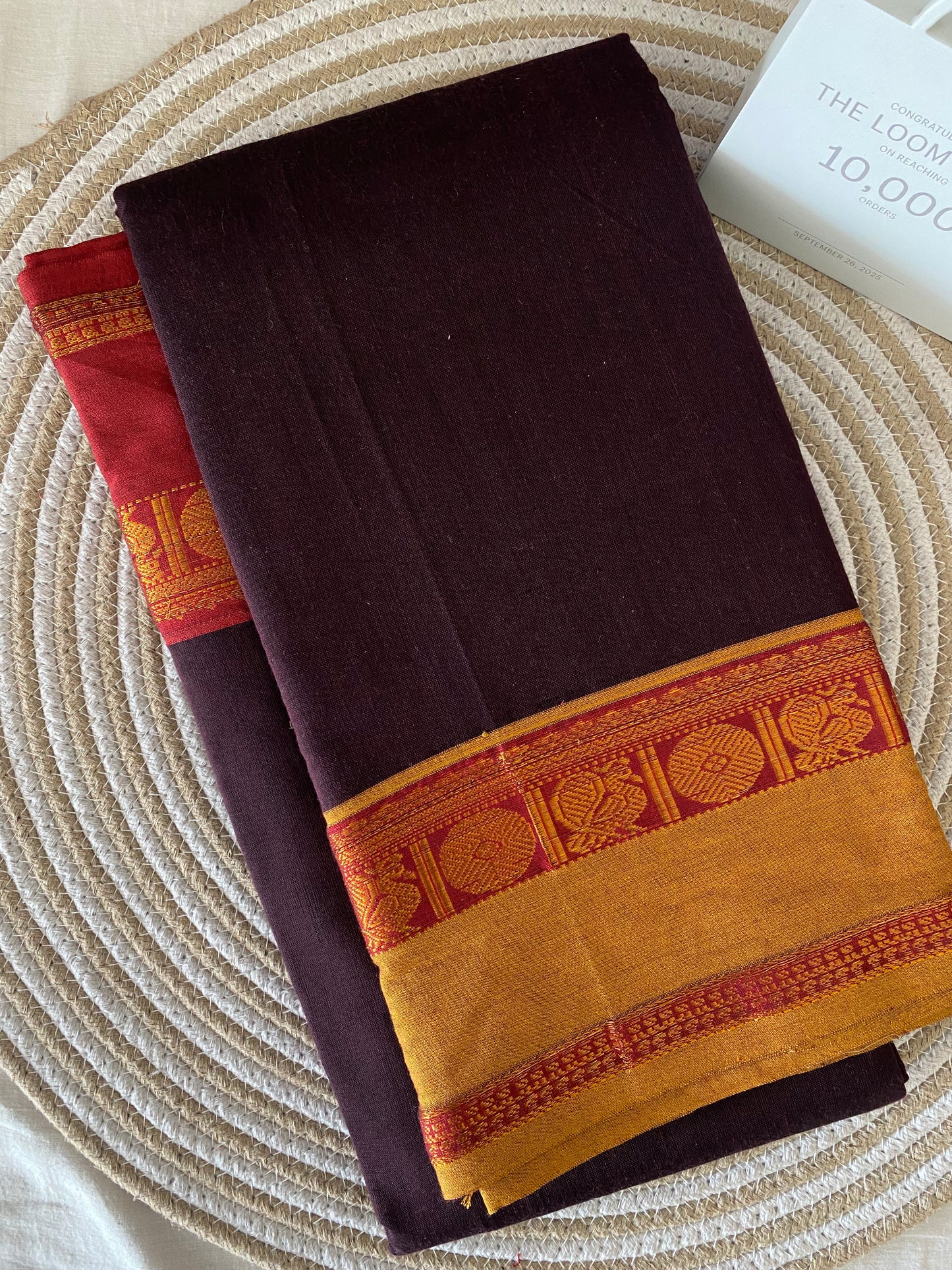 Vijaypura Peacock Border Cotton Saree - 06
