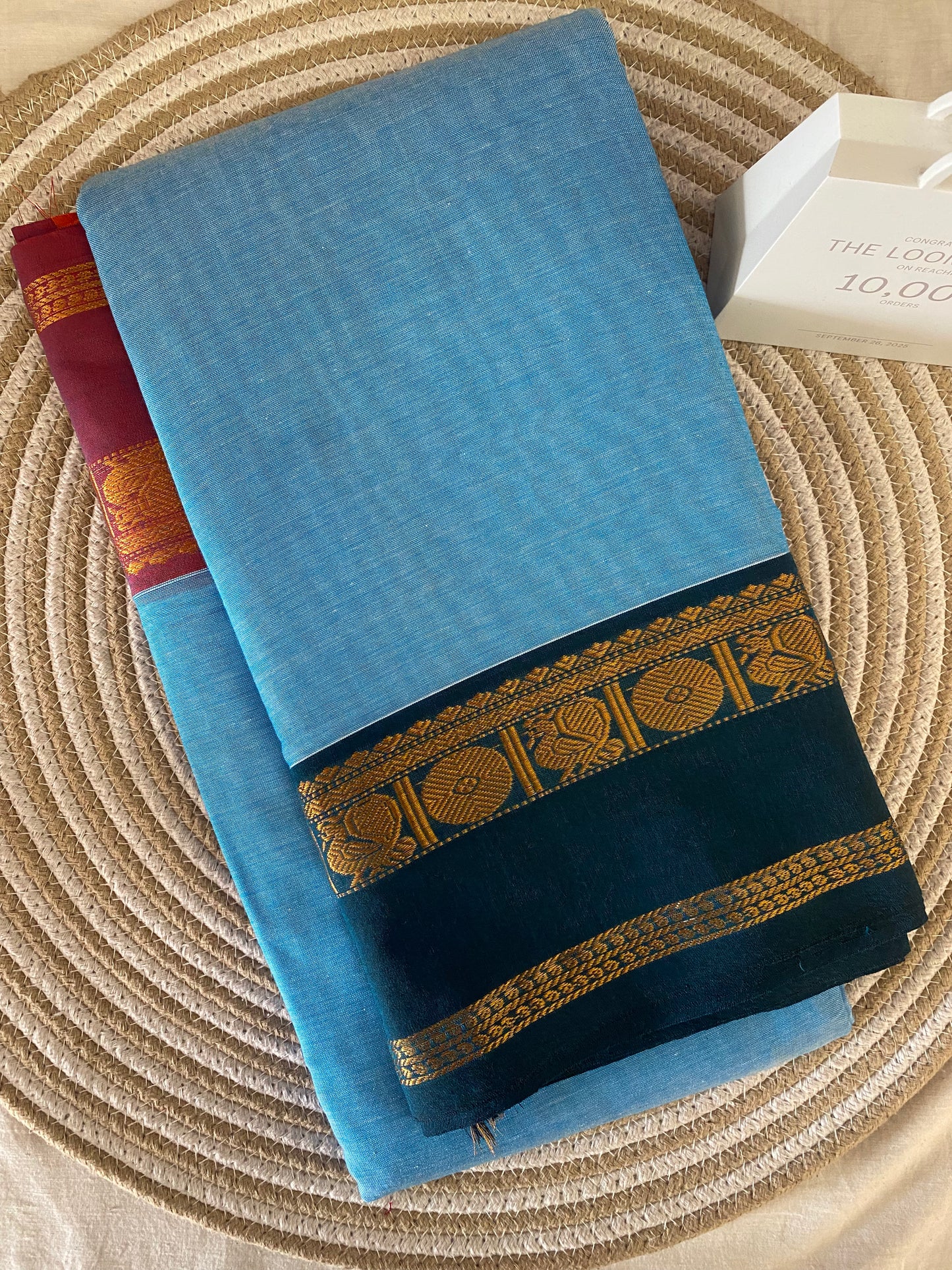 Vijaypura Peacock Border Cotton Saree - 09