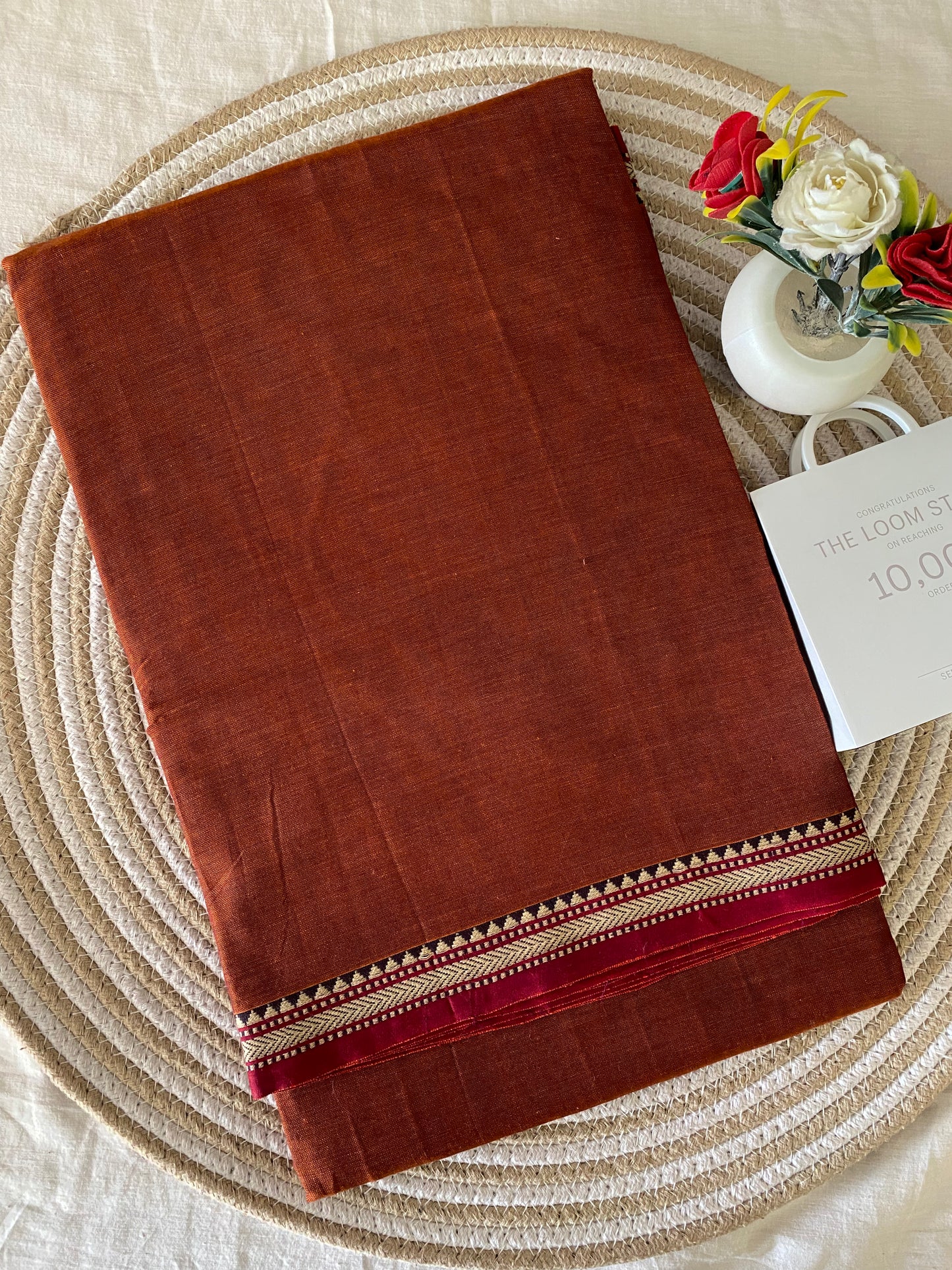 Vijaypura Aari Border Cotton Saree - 16