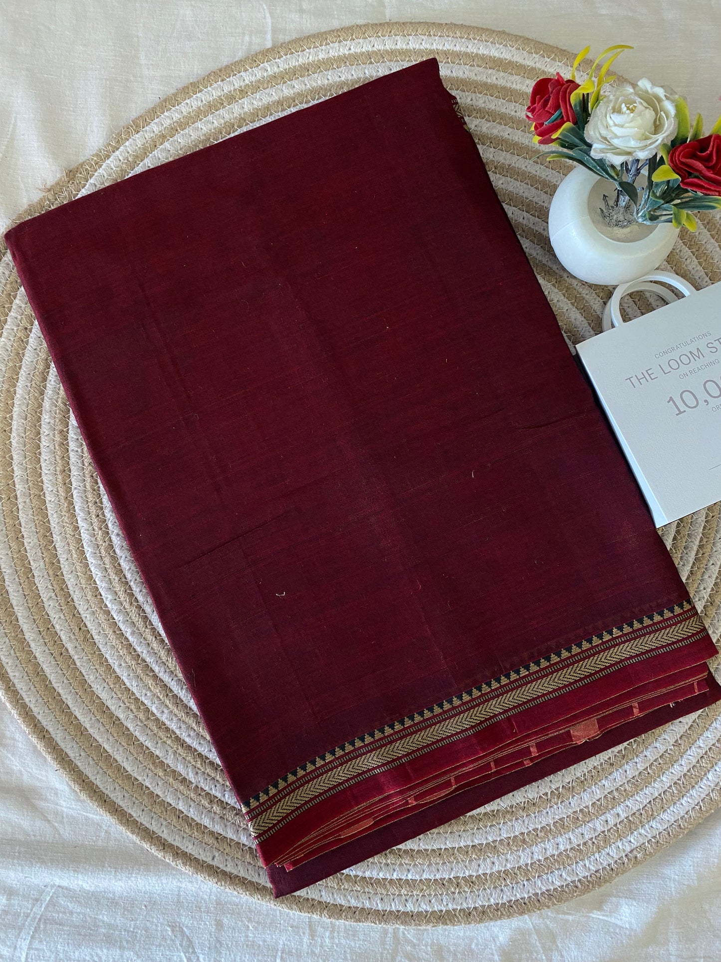 Vijaypura Aari Border Cotton Saree - 20