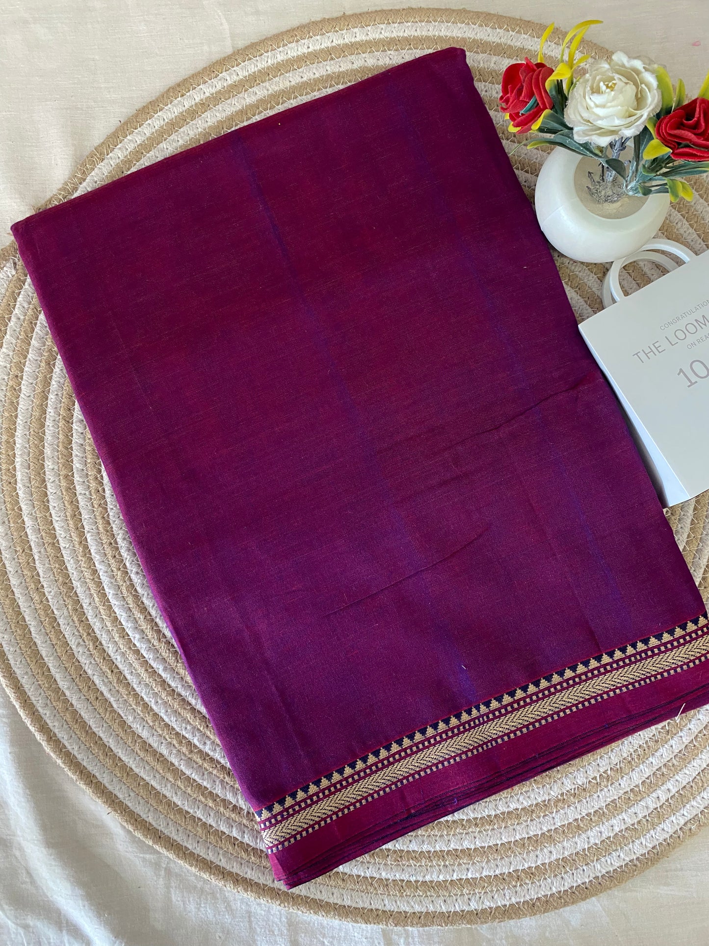 Vijaypura Aari Border Cotton Saree - 25