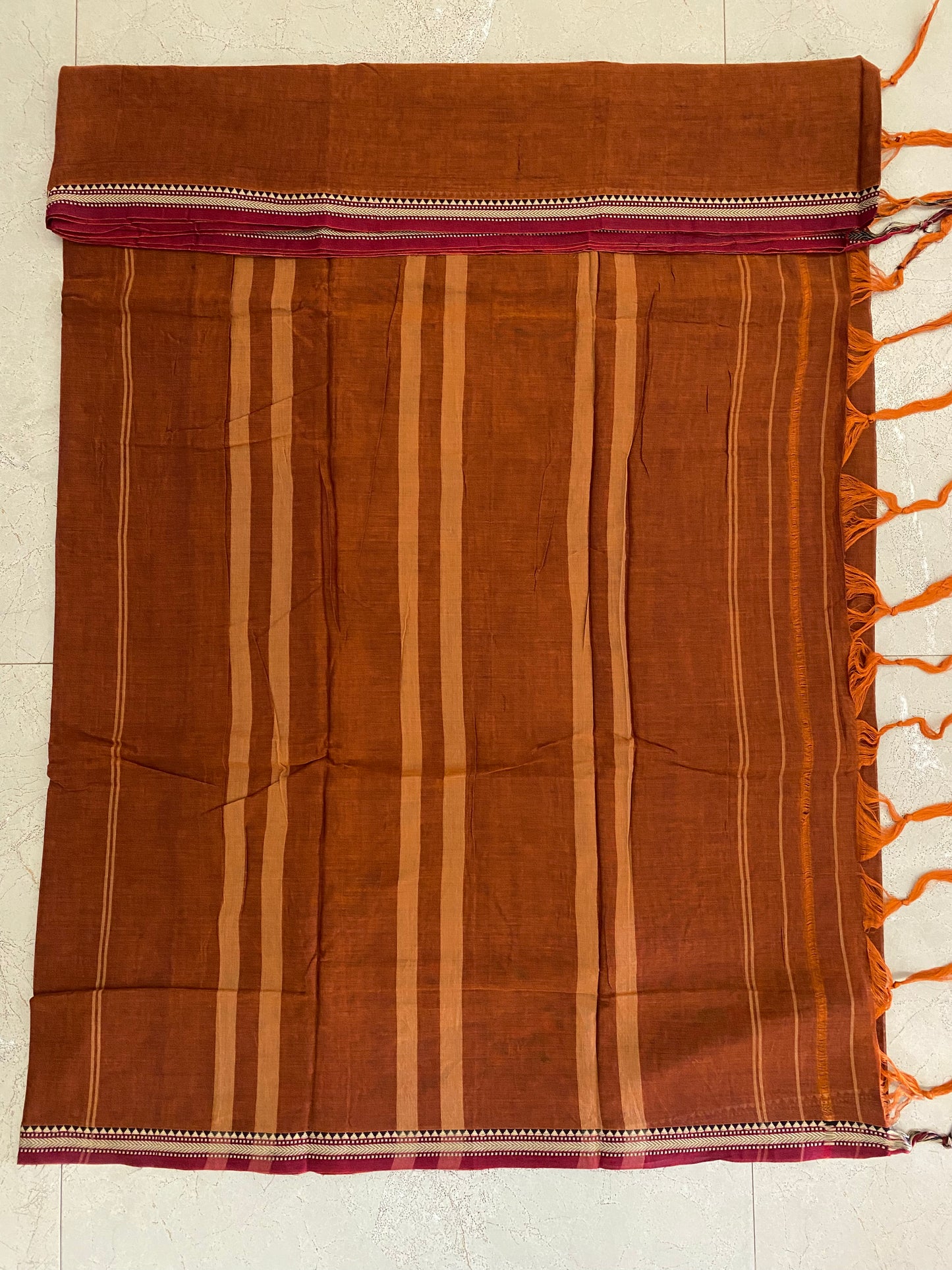 Vijaypura Aari Border Cotton Saree - 16