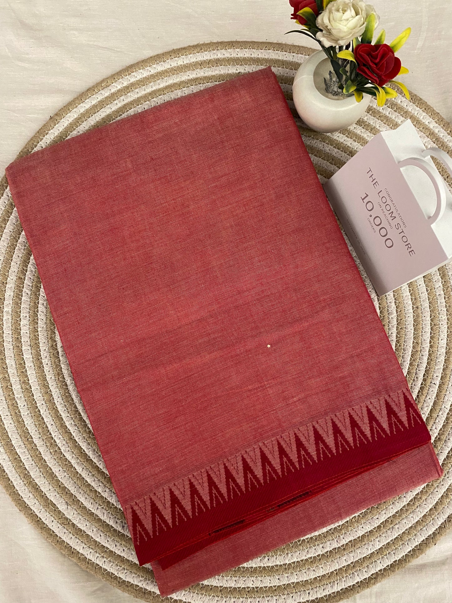 Vijaypura Temple Border Cotton Saree - 02