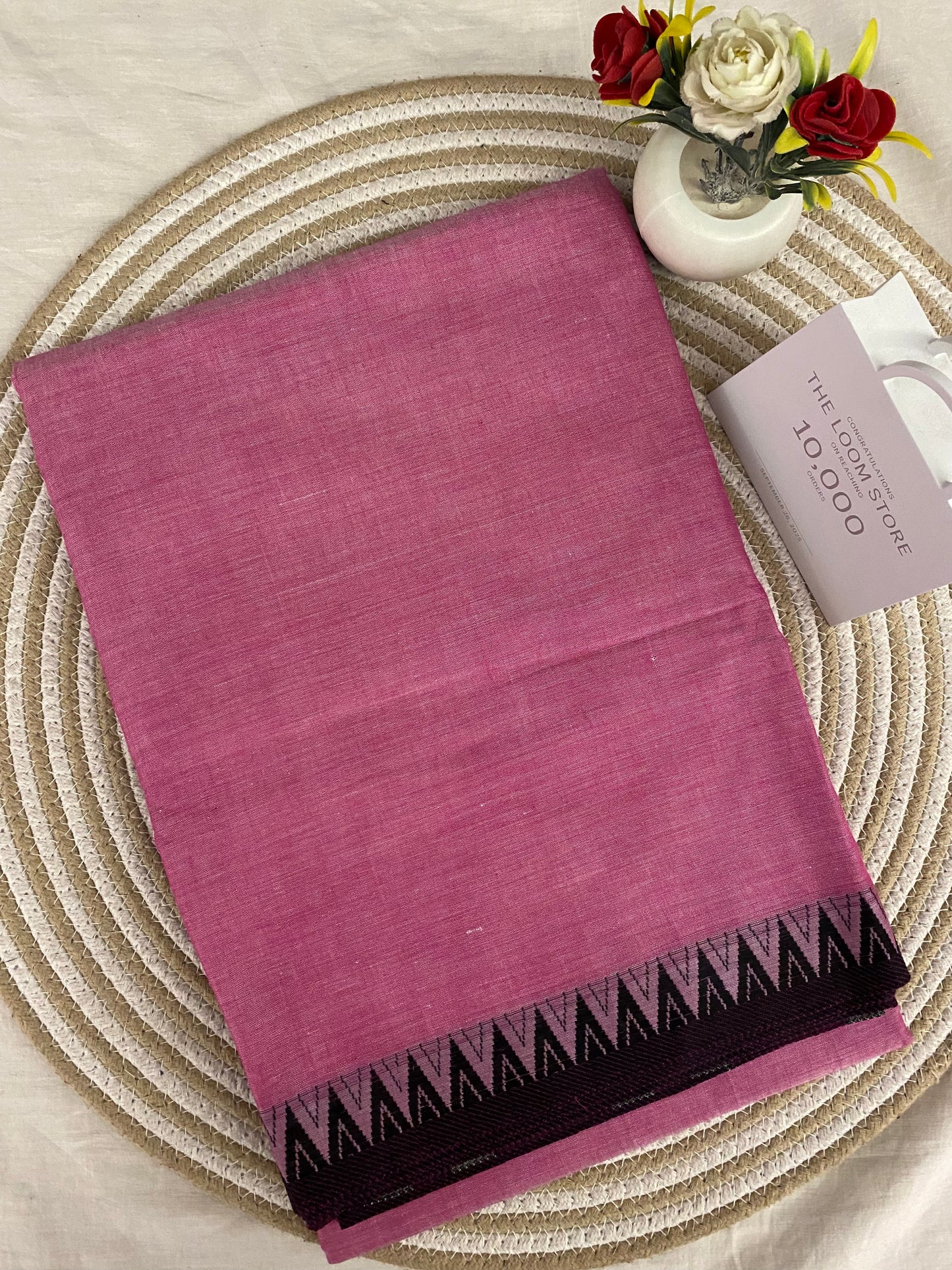 Vijaypura Temple Border Cotton Saree - 06