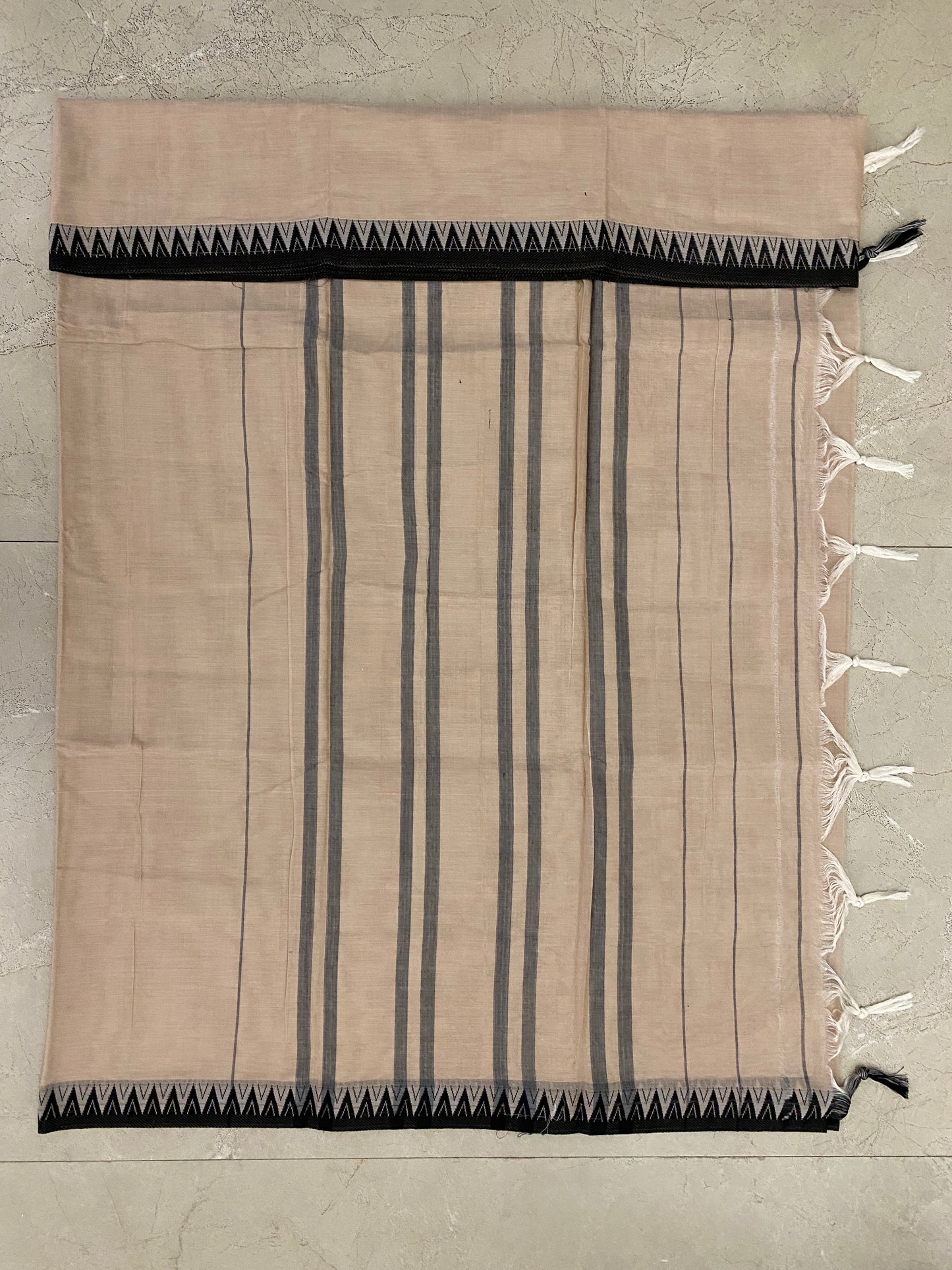 Vijaypura Temple Border Cotton Saree - 04
