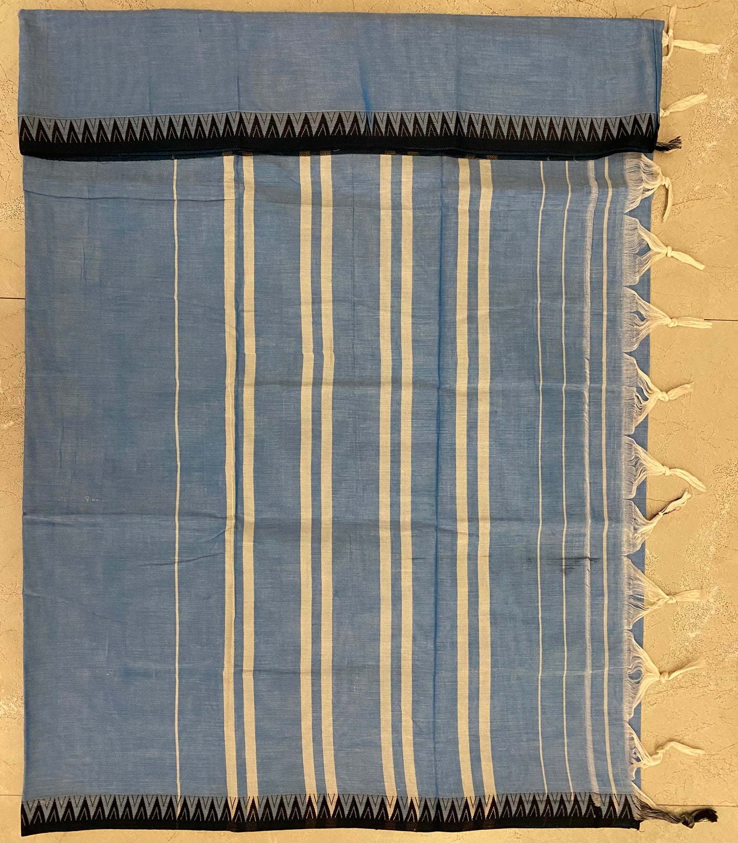 Vijaypura Temple Border Cotton Saree - 11