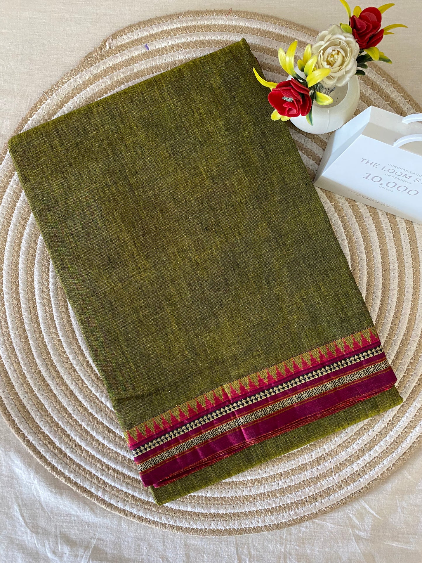 Vijaypura Narayanpet Border Cotton Saree - 02