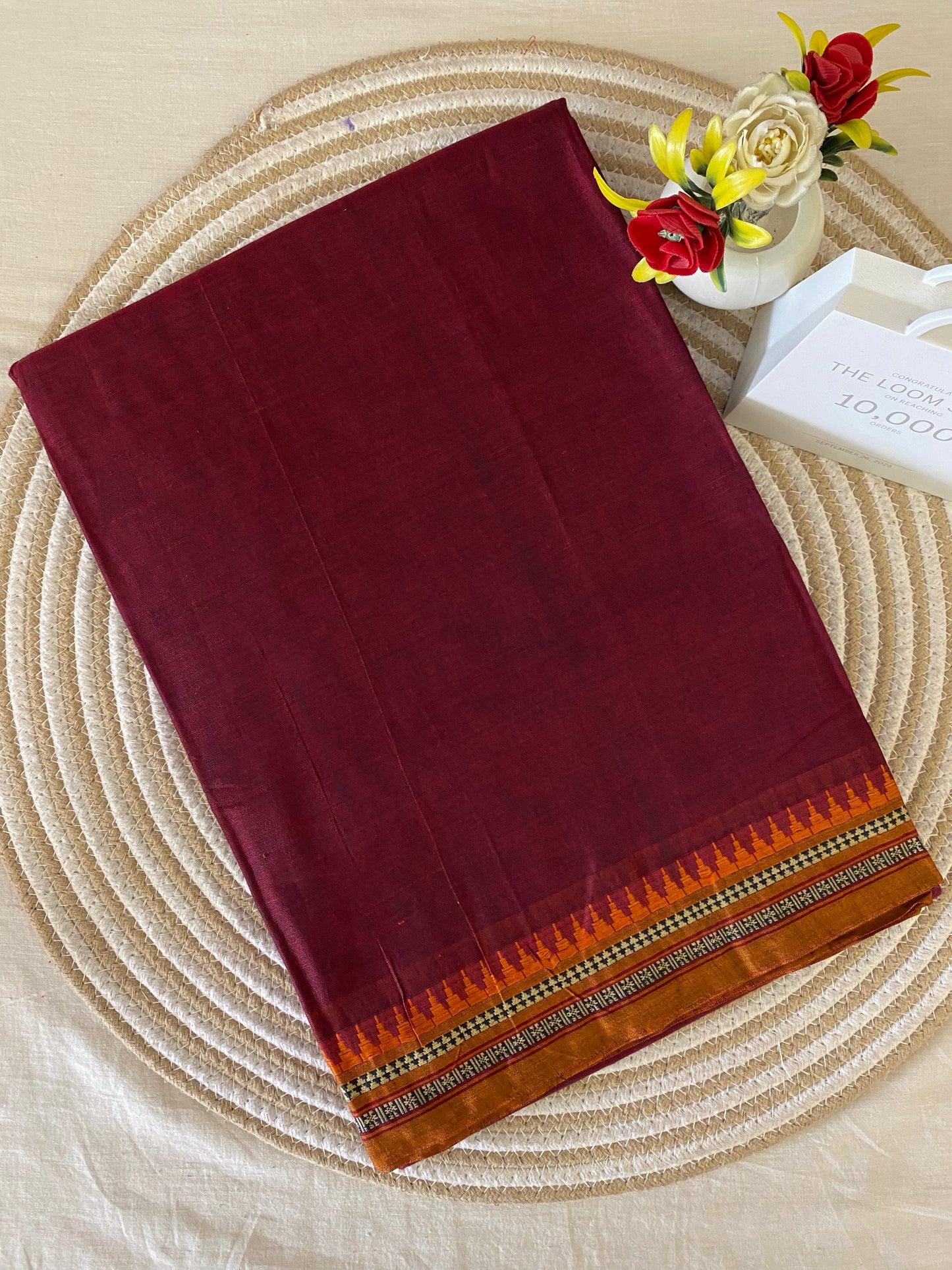 Vijaypura Narayanpet Border Cotton Saree - 03