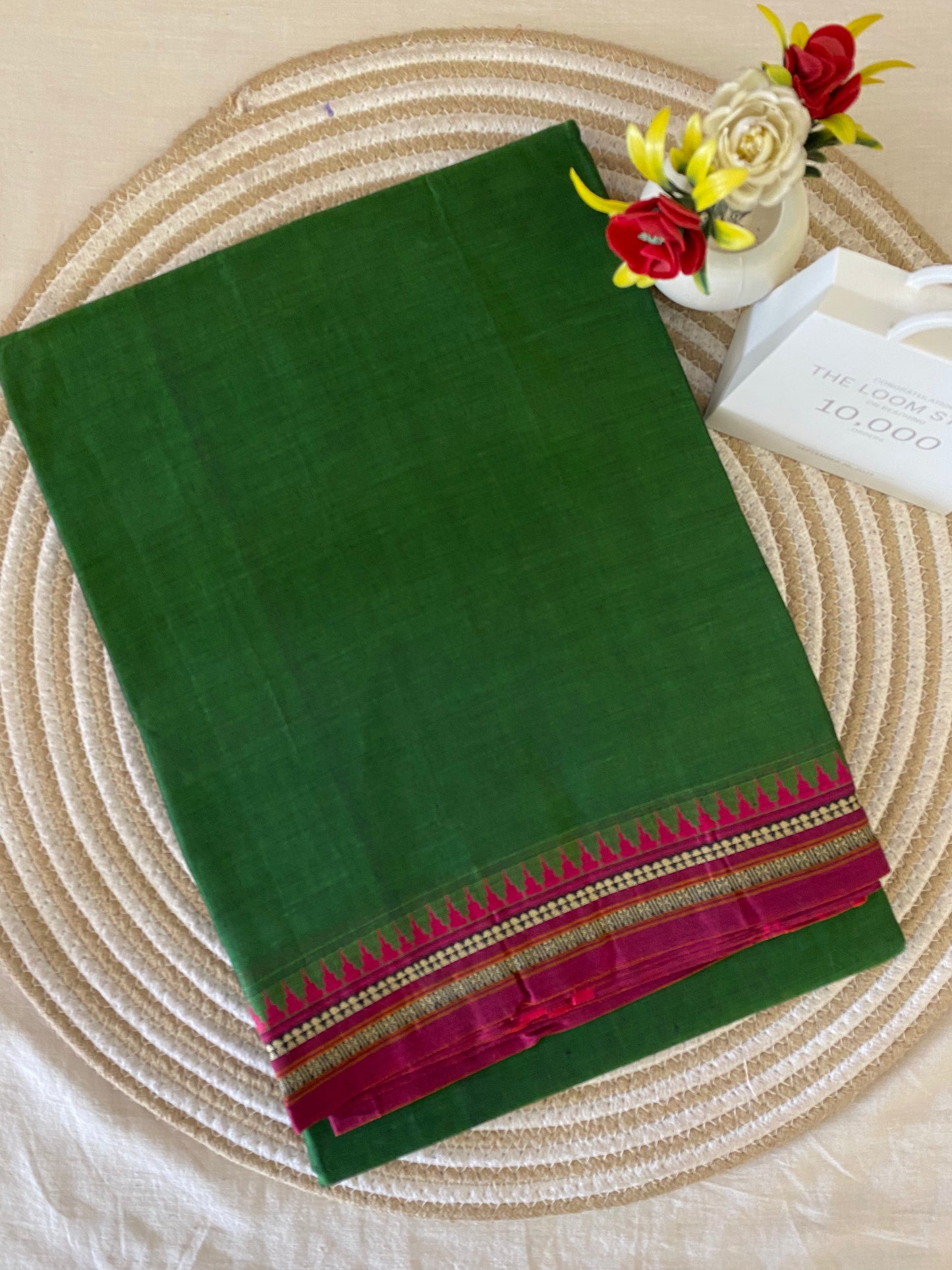 Vijaypura Narayanpet Border Cotton Saree - 04