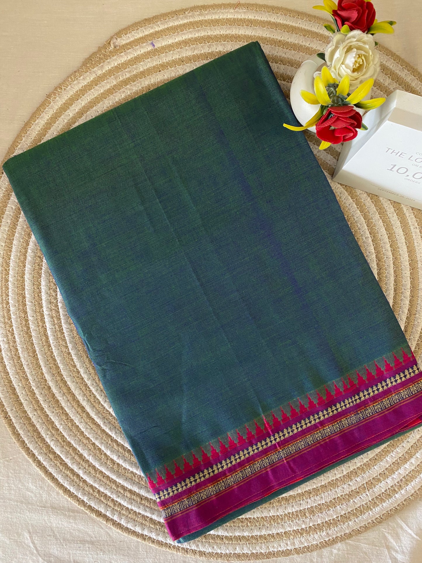 Vijaypura Narayanpet Border Cotton Saree - 09