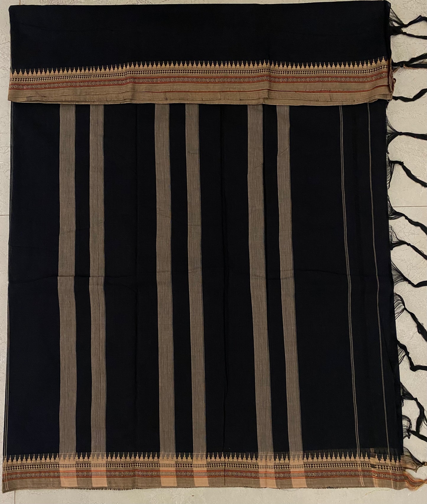 Vijaypura Narayanpet Border Cotton Saree - 05