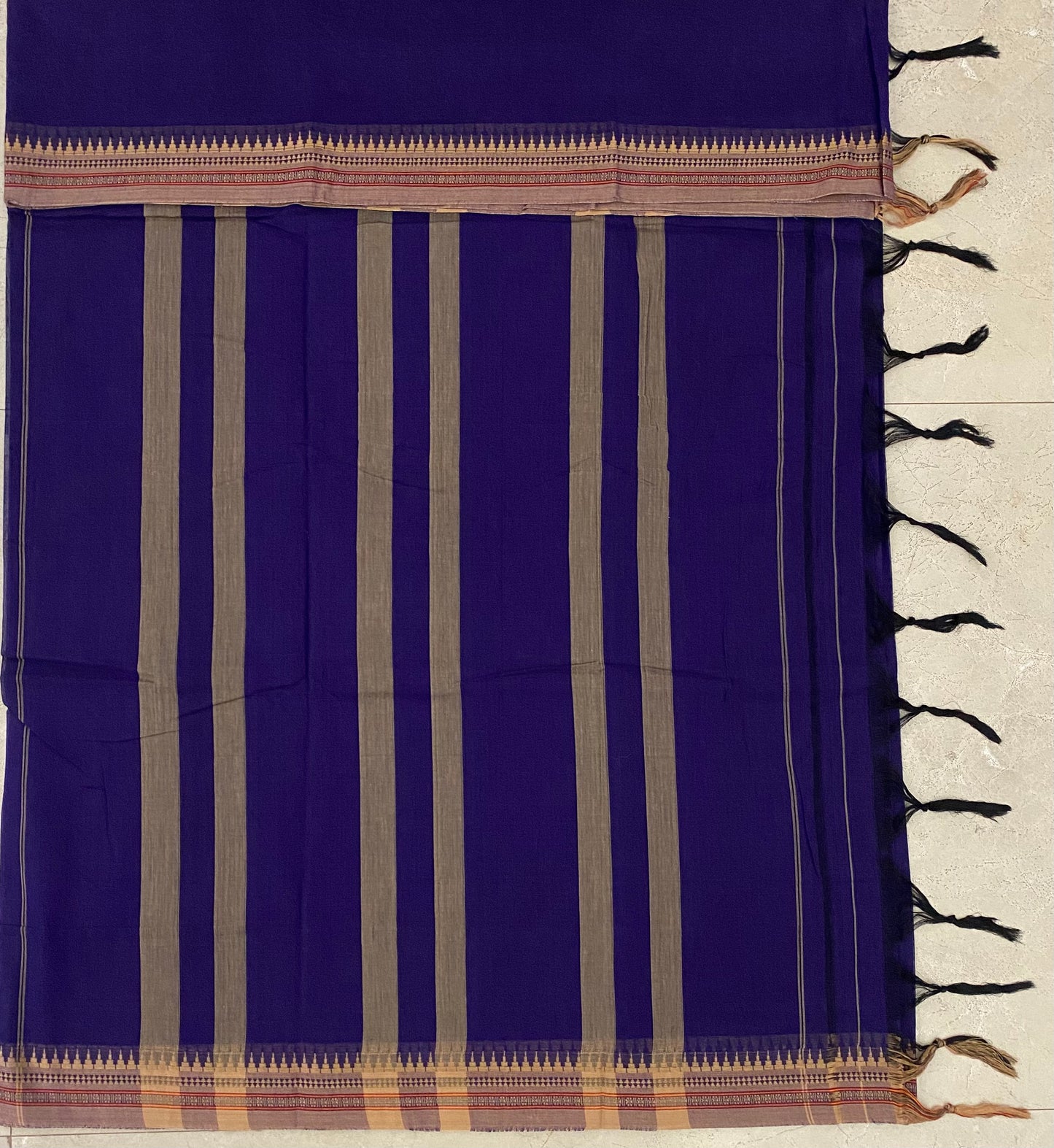 Vijaypura Narayanpet Border Cotton Saree - 08