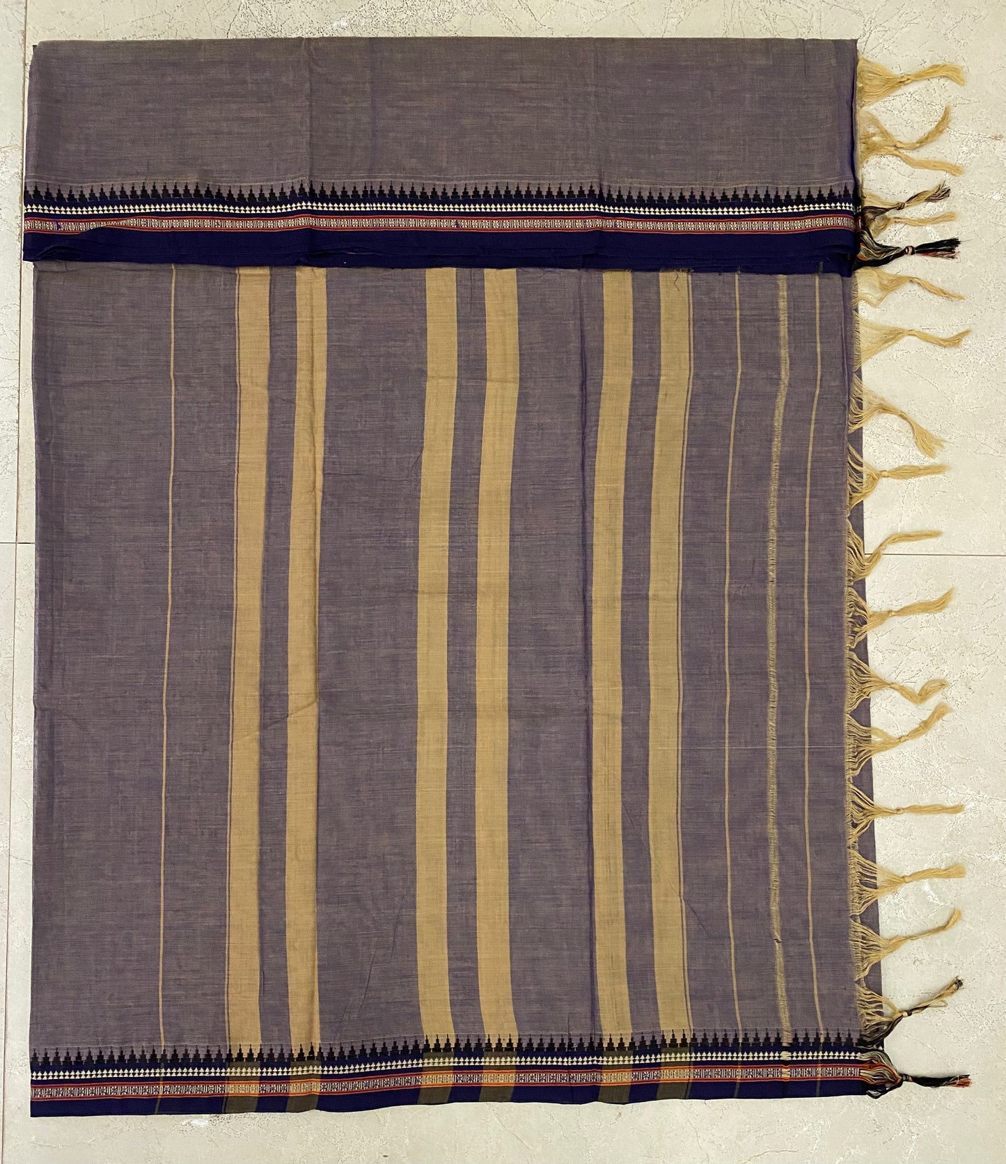 Vijaypura Narayanpet Border Cotton Saree - 07