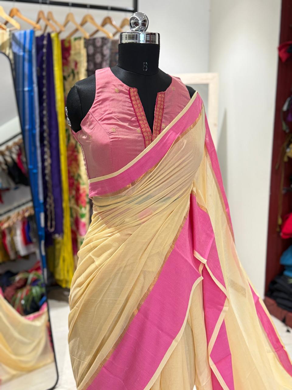 Narayani Butter Yellow Combo Set