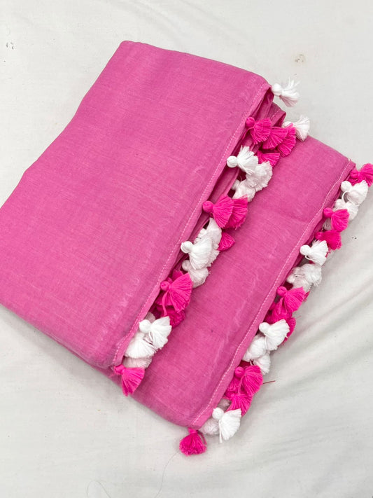 Candy Floss Mulmul Saree