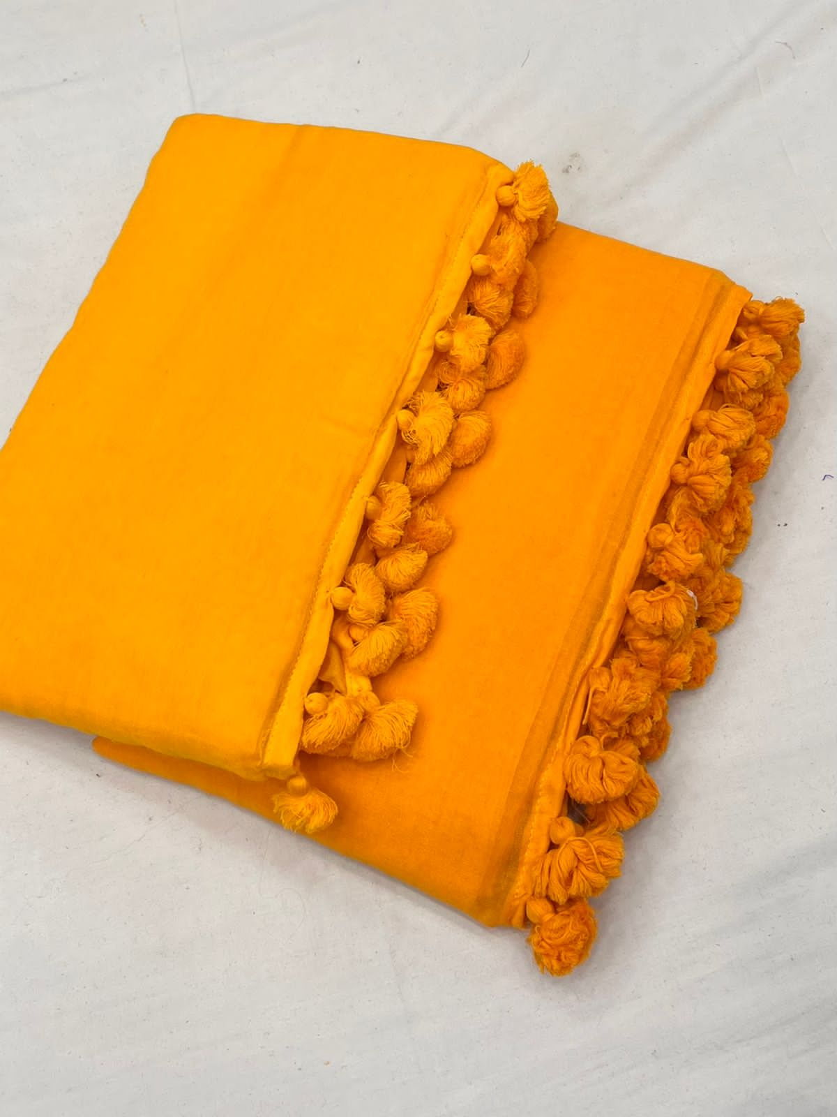 Mango Mulmul Saree